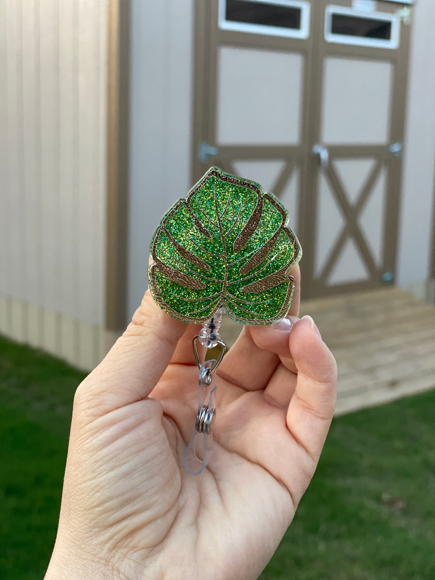 Plant Badge Reel: Palm Leaf 🌴
