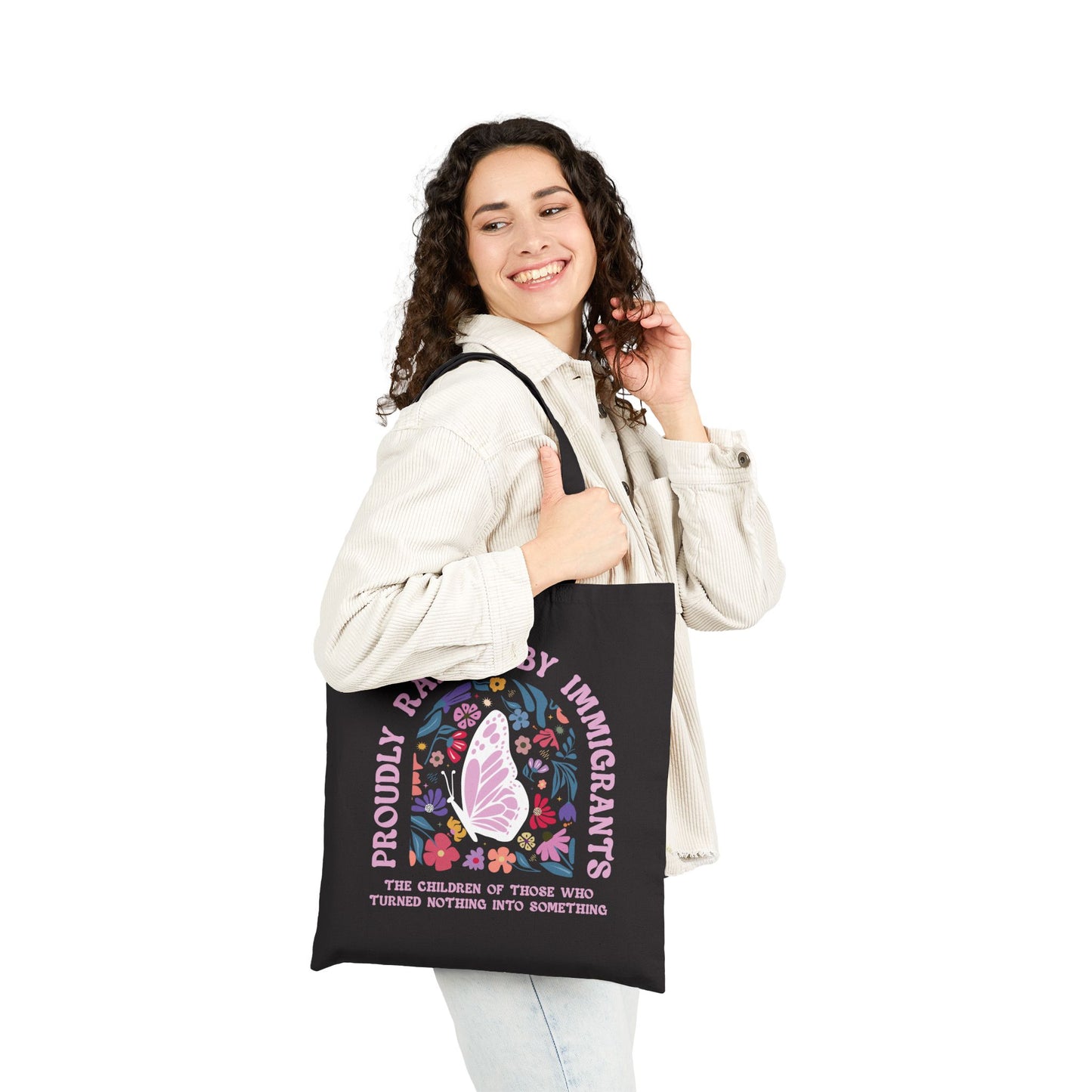 Tote Bag — "Proudly Raised by Immigrants"
