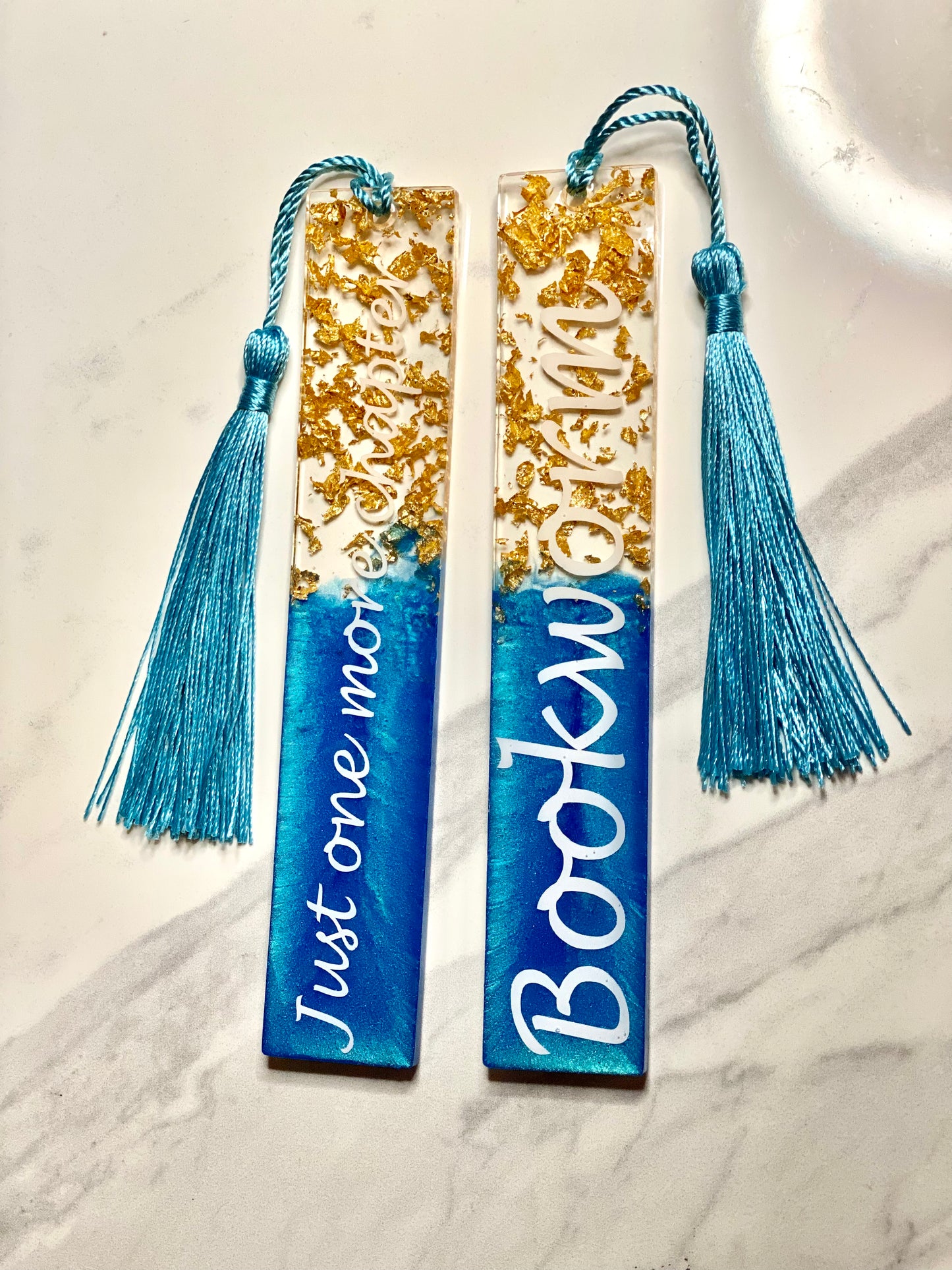 Bookmark - Blue “Just One More Chapter”