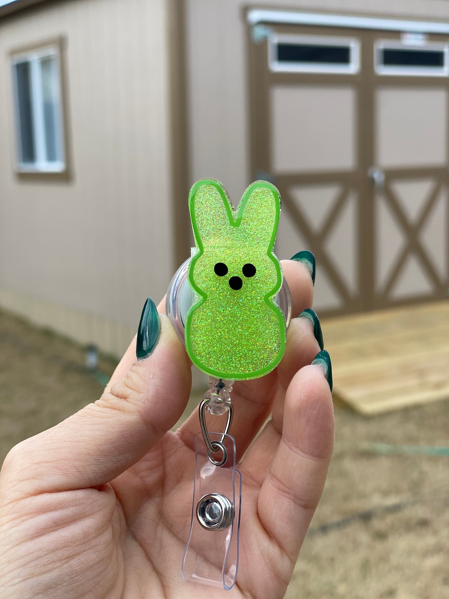 Easter Badge Reel - Marshmallow Bunny