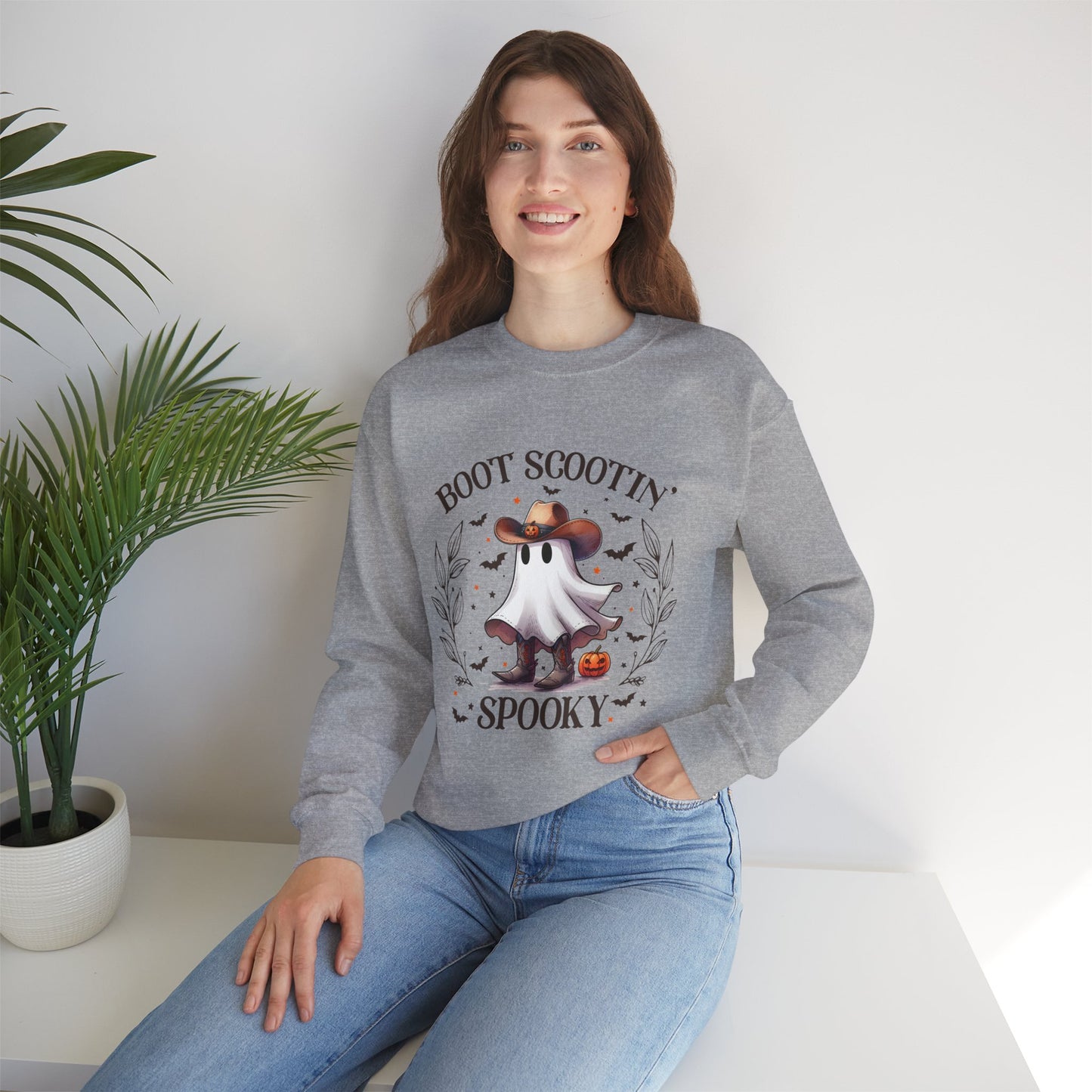 Boot Scootin Spooky Crewneck Sweatshirt