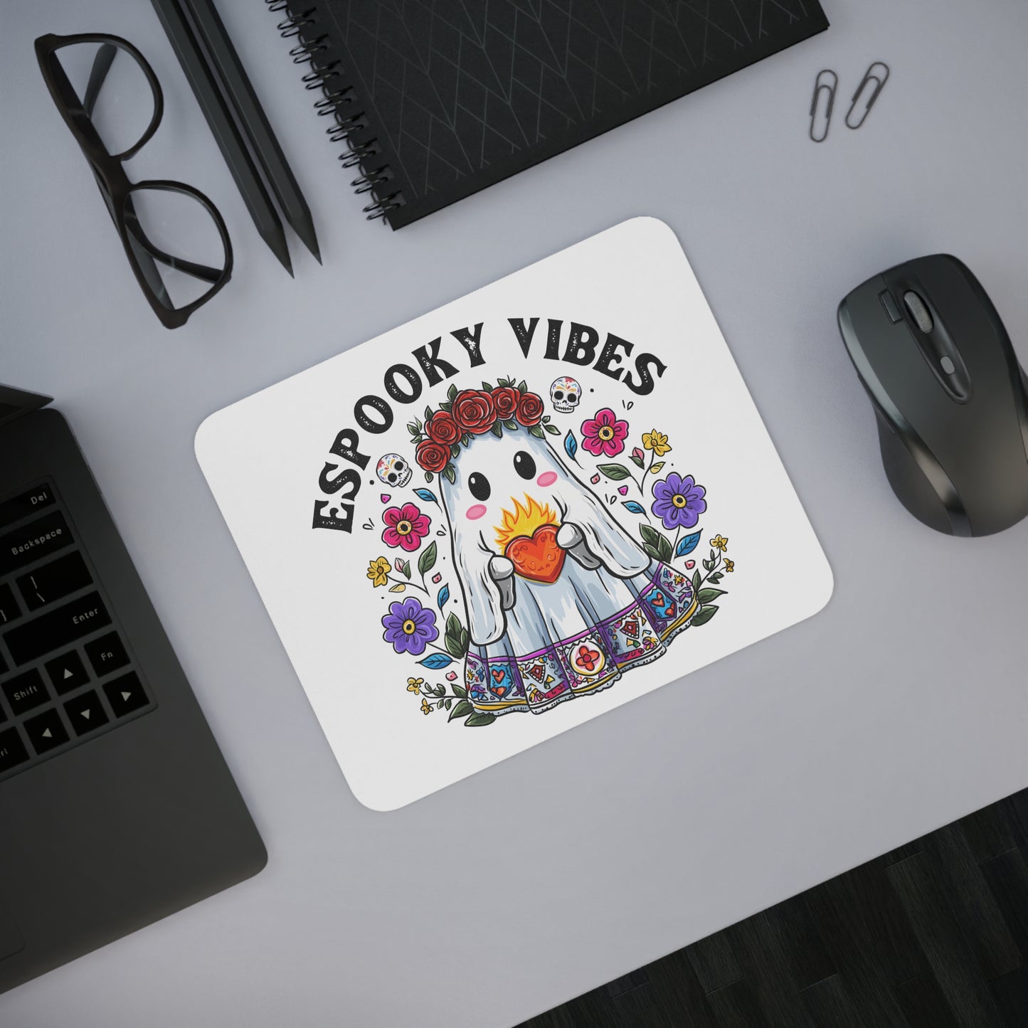 Mouse Pad - Espooky Vibes Halloween Desk Accessory