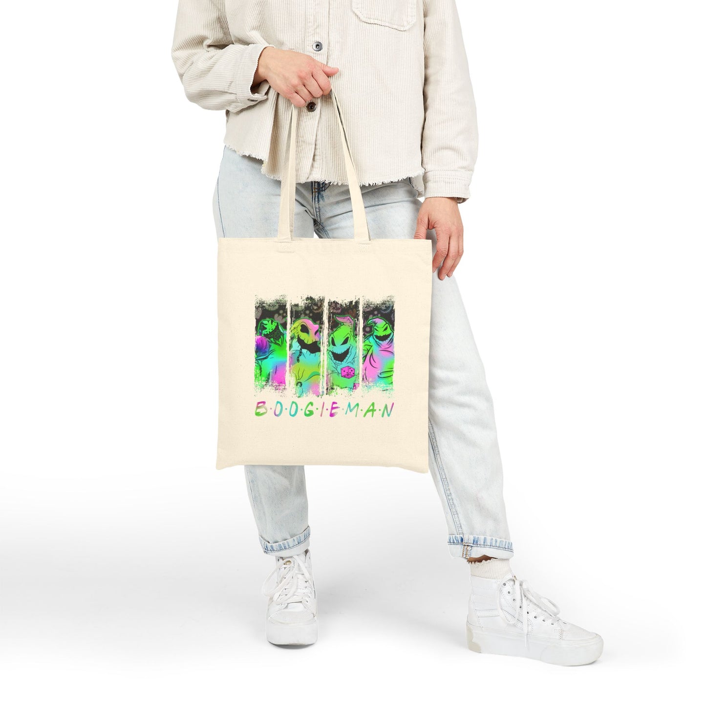 Tote Bag - Nightmare Boogie Halloween Cotton Canvas Tote Bag