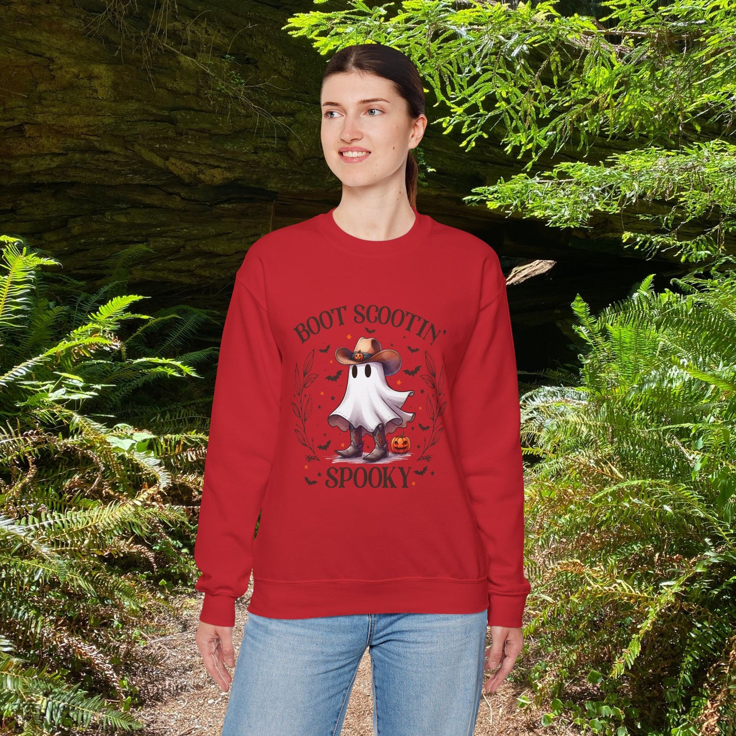 Boot Scootin Spooky Crewneck Sweatshirt