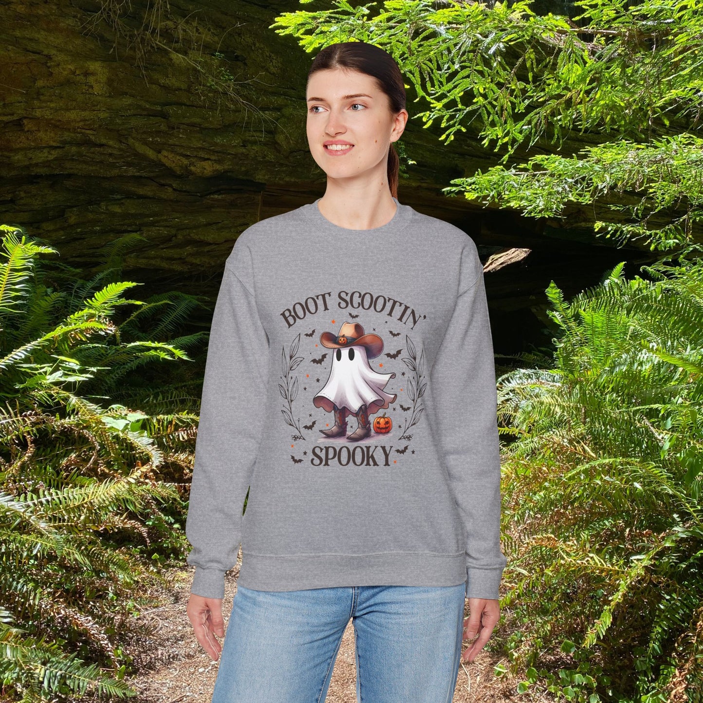 Boot Scootin Spooky Crewneck Sweatshirt