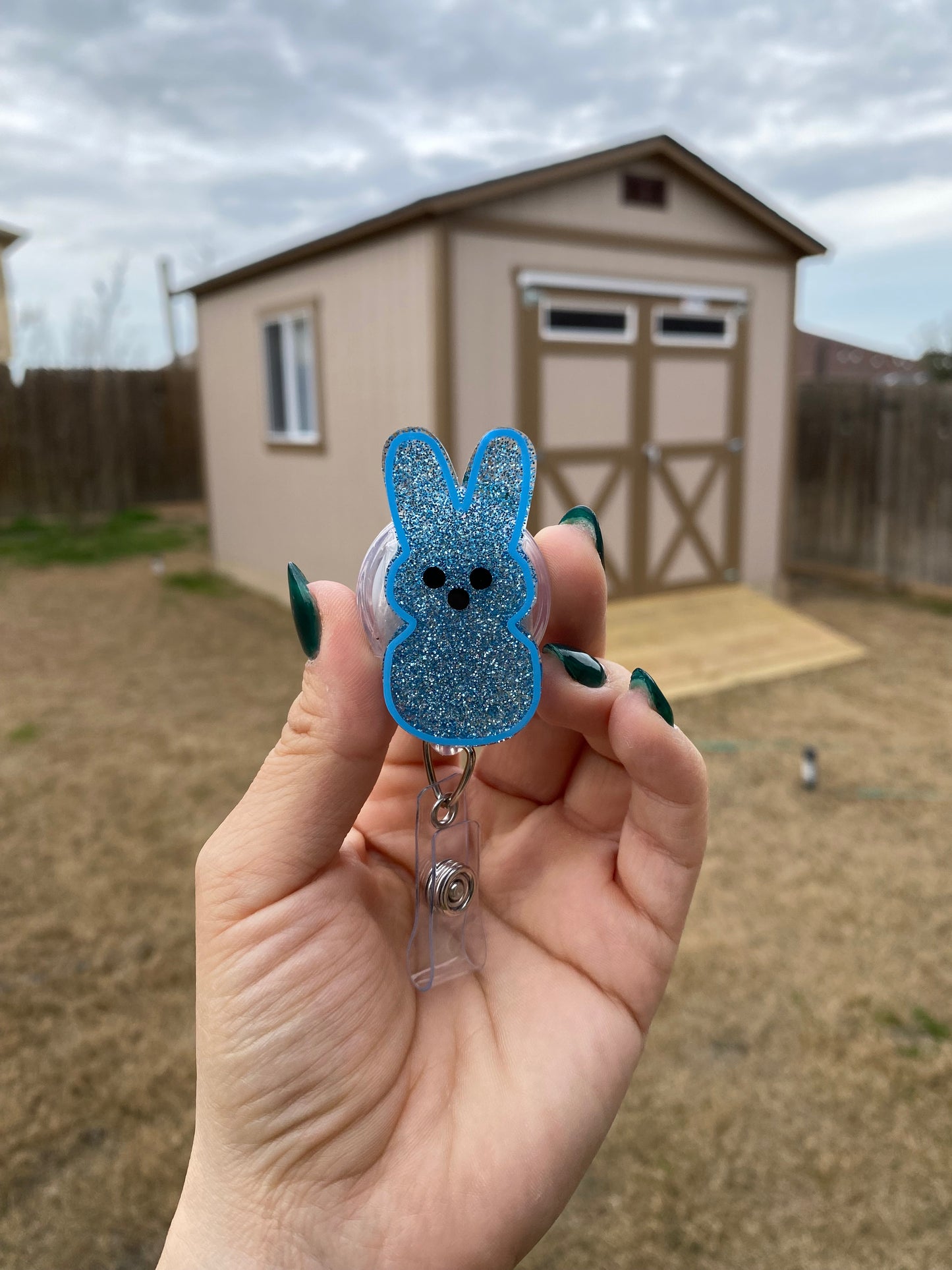 Easter Badge Reel - Marshmallow Bunny