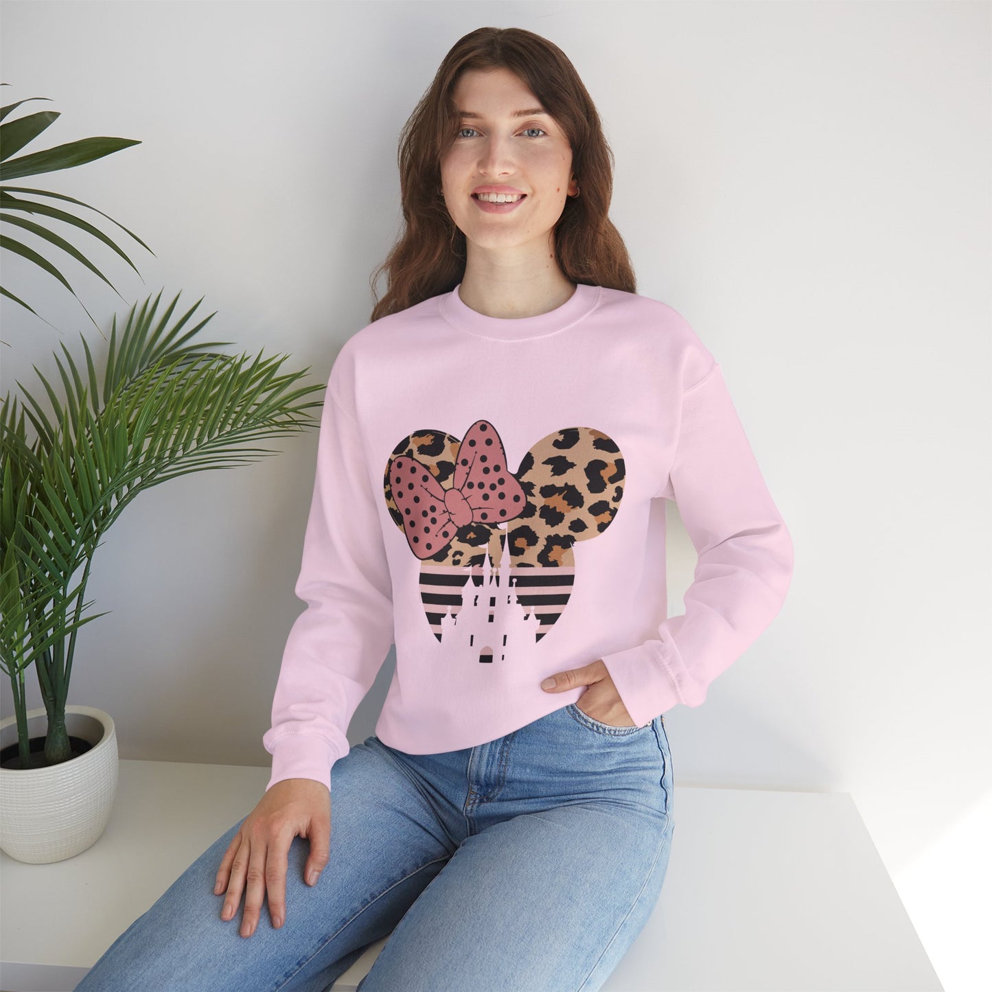 Leopard Mouse Crewneck Sweatshirt