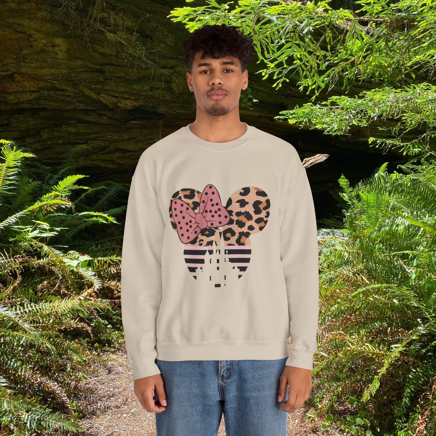 Leopard Mouse Crewneck Sweatshirt