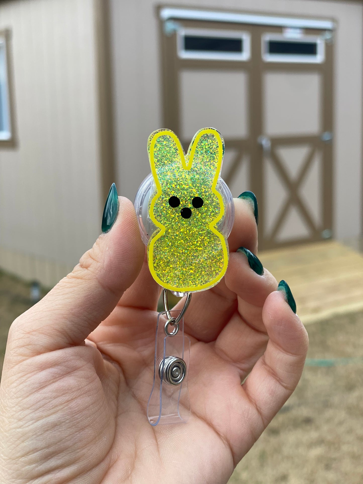 Easter Badge Reel - Marshmallow Bunny