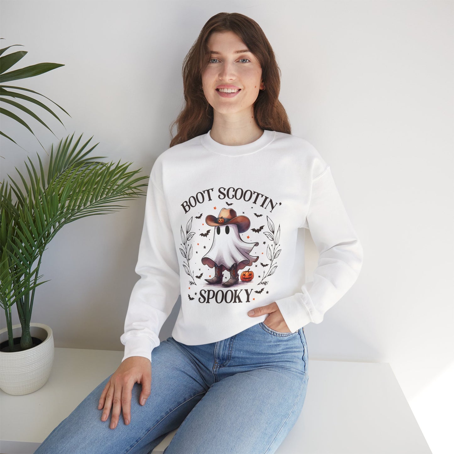 Boot Scootin Spooky Crewneck Sweatshirt