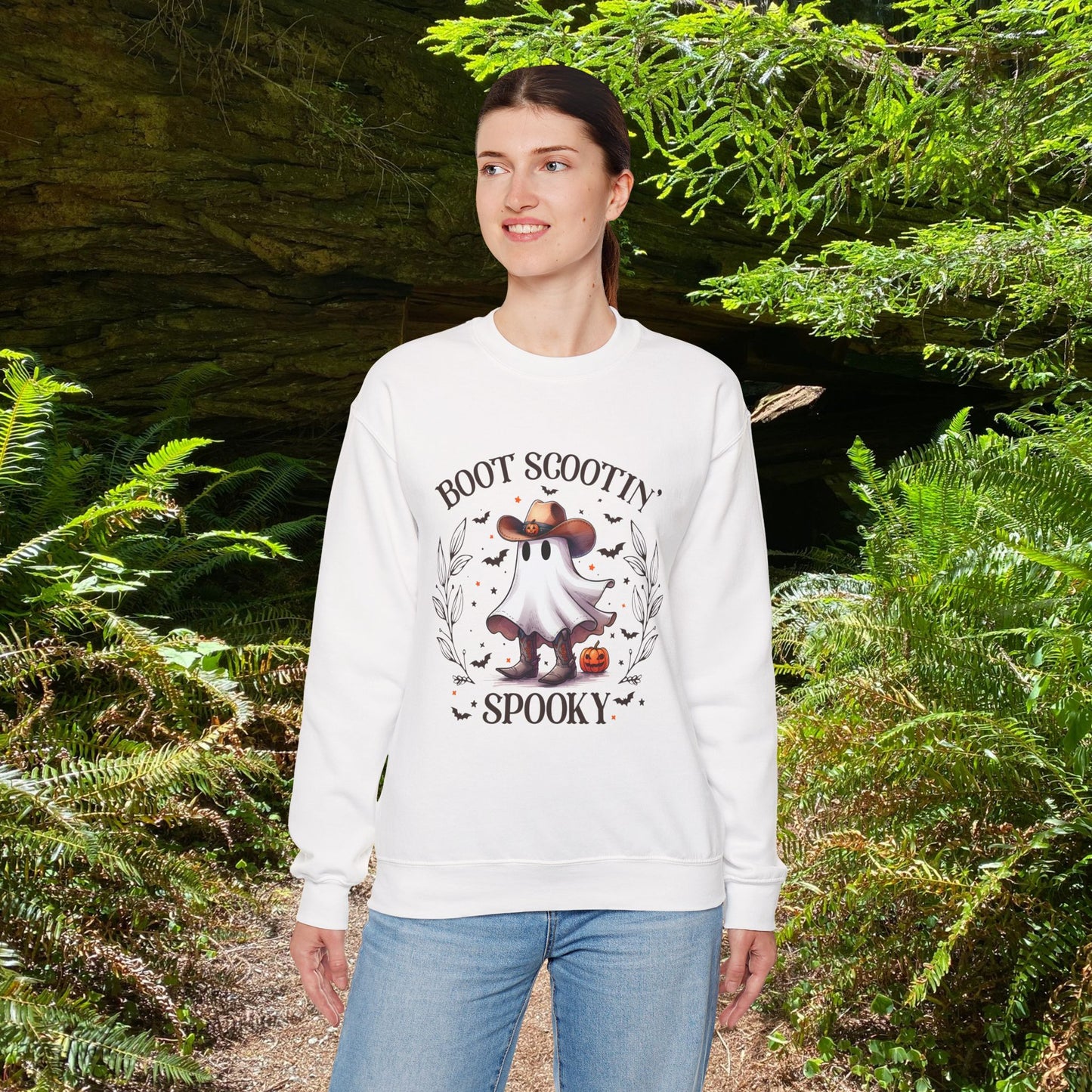Boot Scootin Spooky Crewneck Sweatshirt