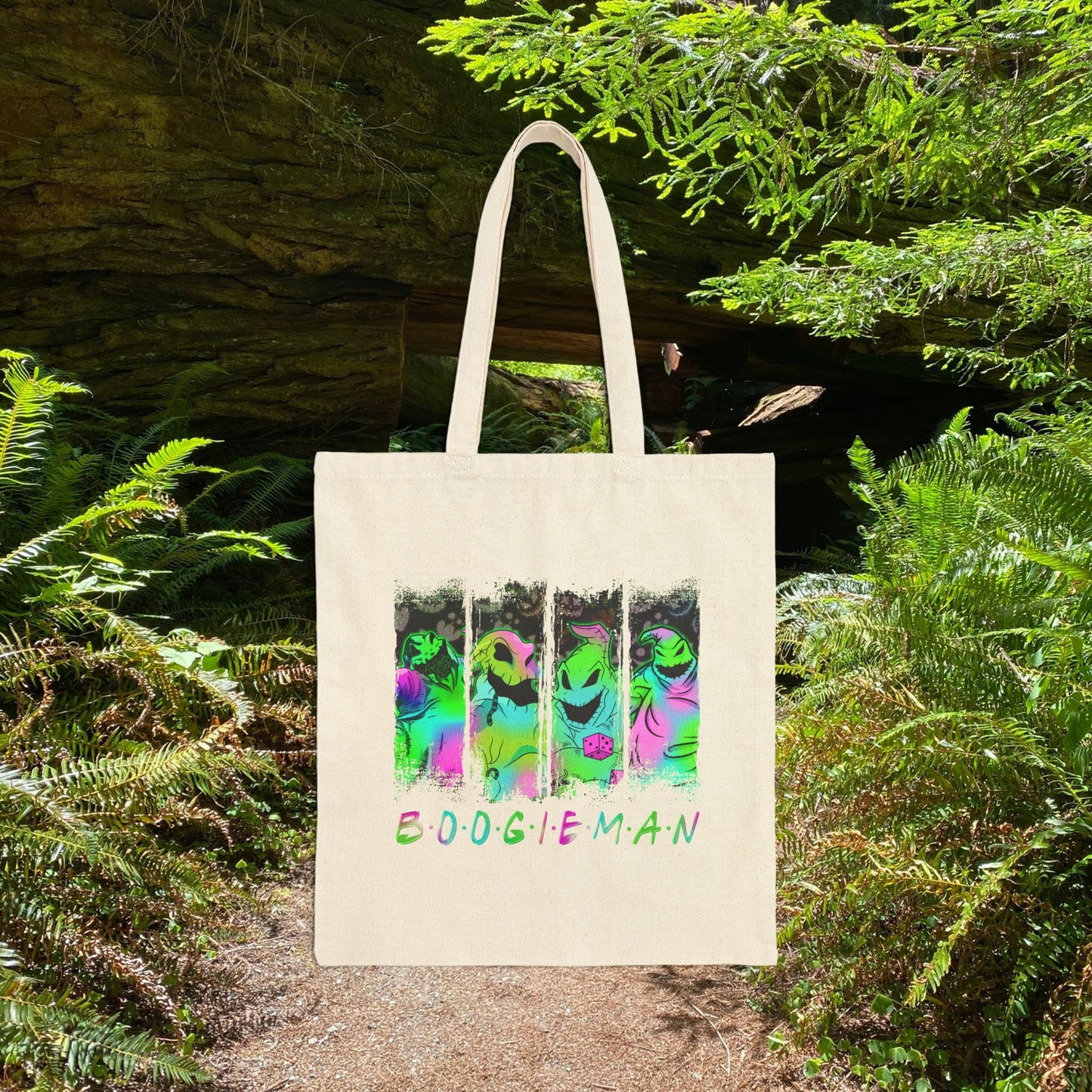 Tote Bag - Nightmare Boogie Halloween Cotton Canvas Tote Bag