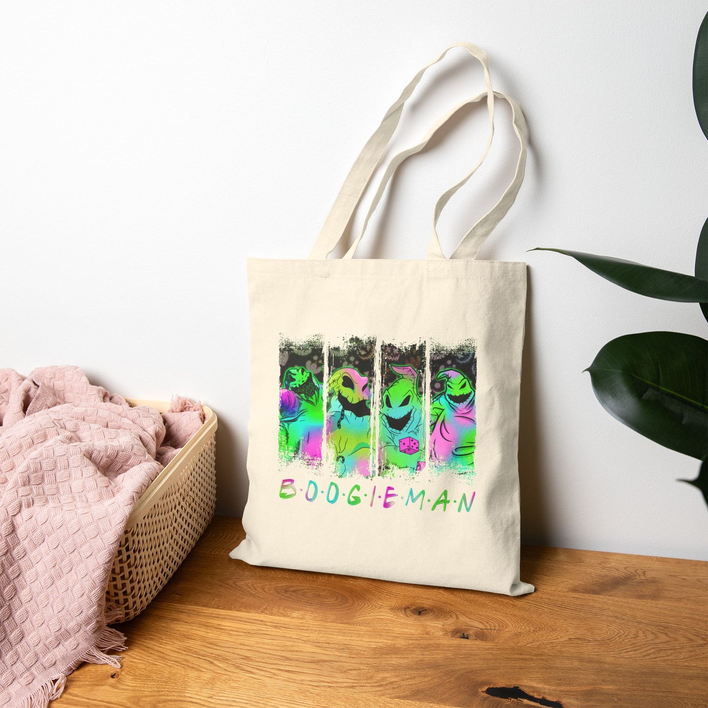 Tote Bag - Nightmare Boogie Halloween Cotton Canvas Tote Bag
