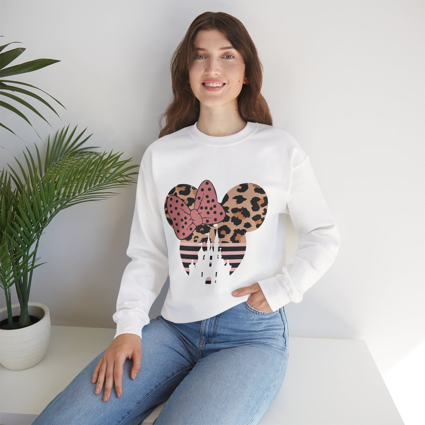 Leopard Mouse Crewneck Sweatshirt
