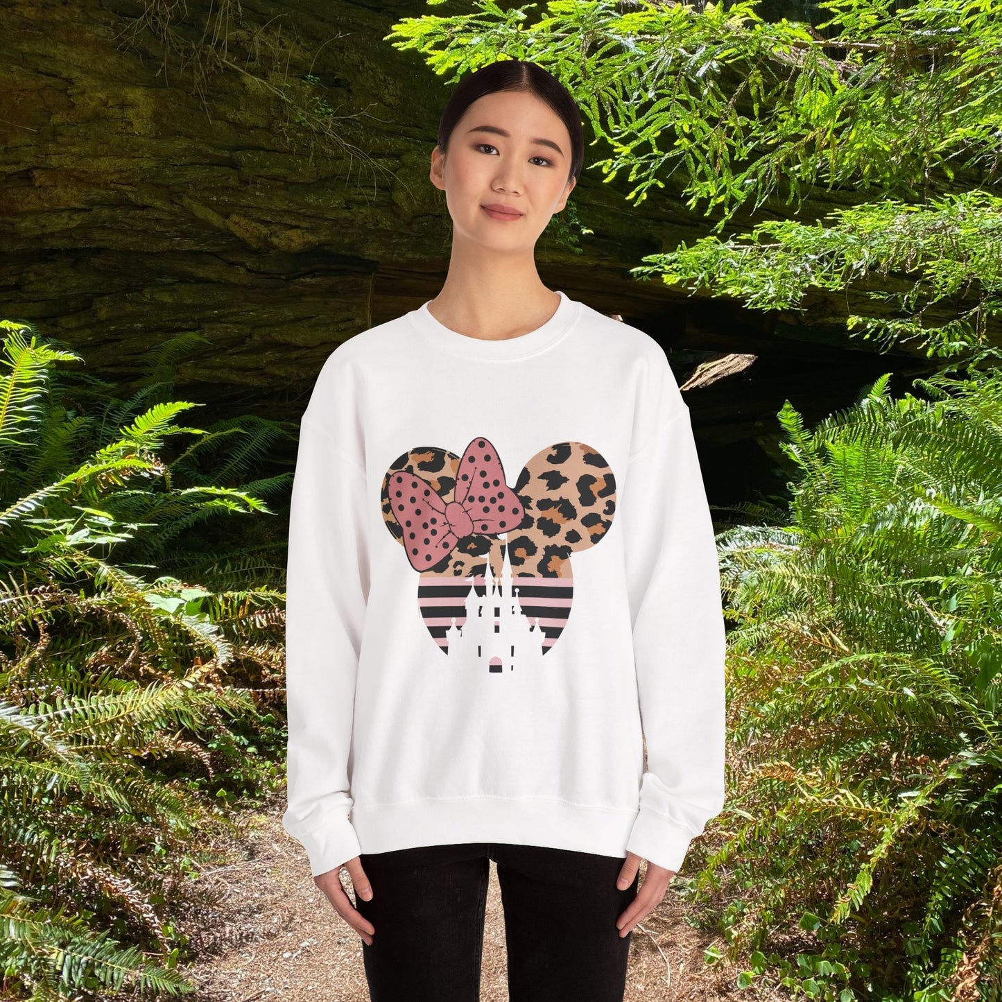 Leopard Mouse Crewneck Sweatshirt