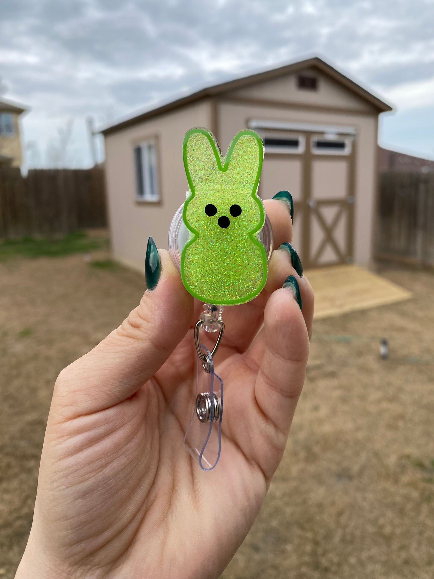 Easter Badge Reel - Marshmallow Bunny