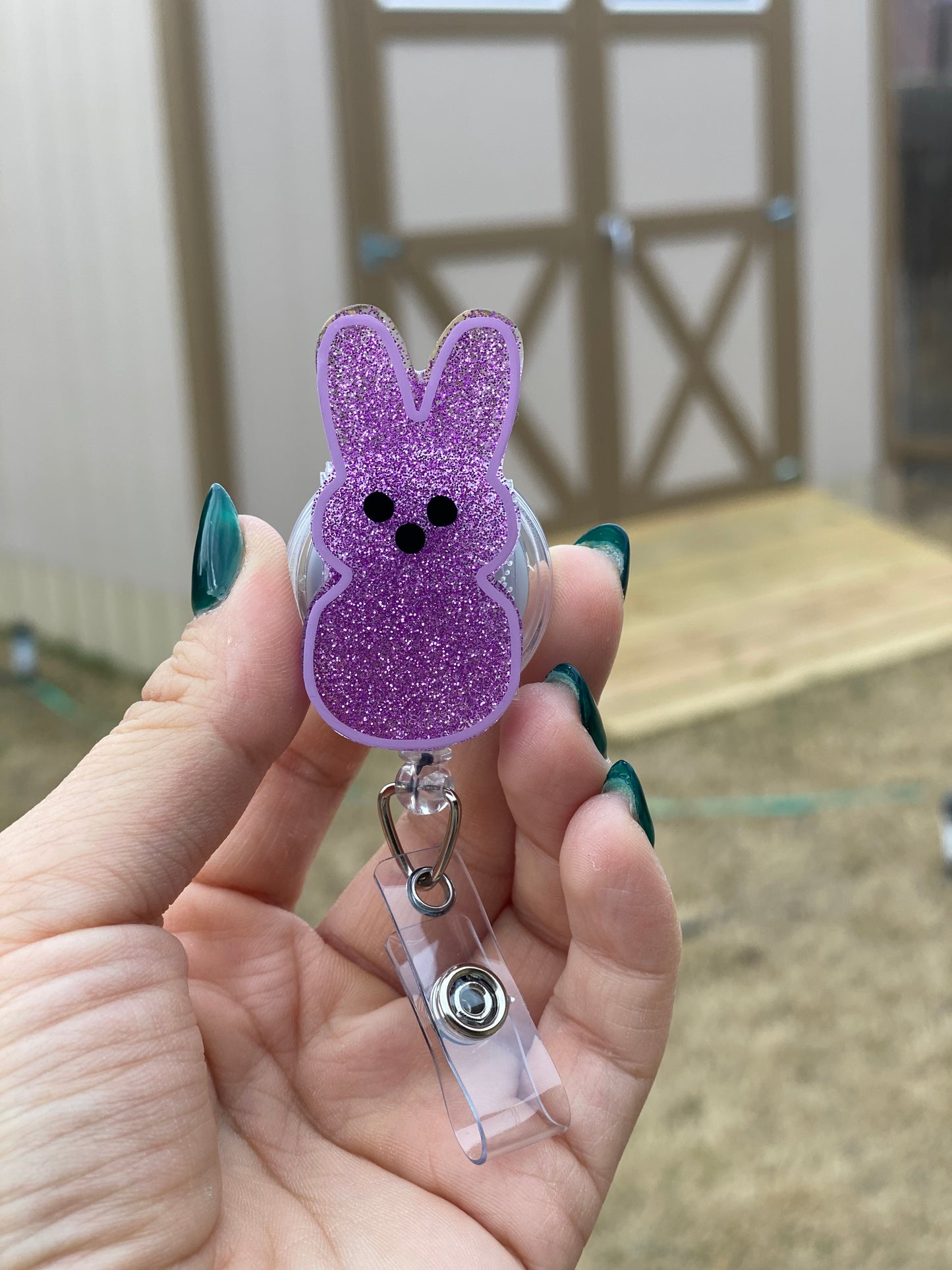 Easter Badge Reel - Marshmallow Bunny