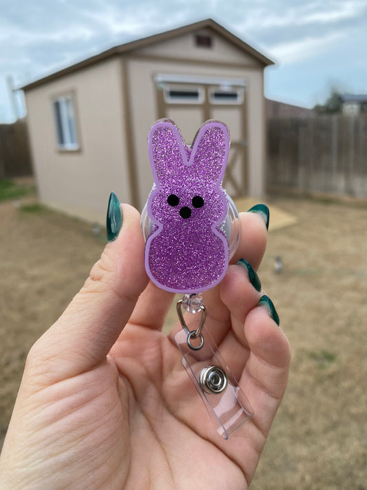 Easter Badge Reel - Marshmallow Bunny