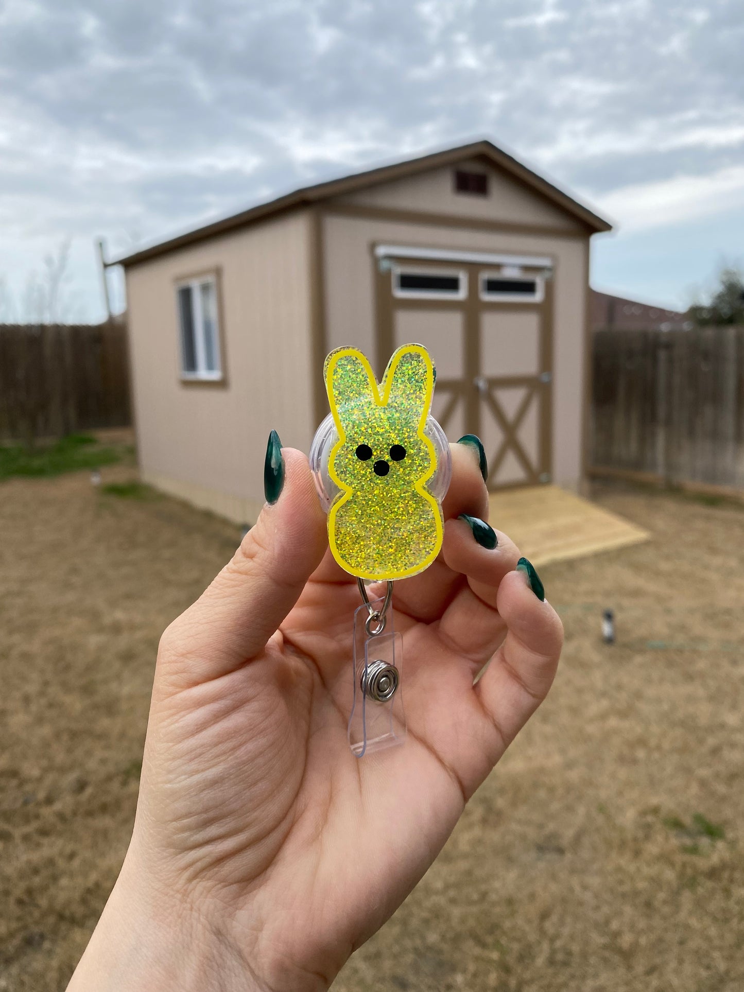Easter Badge Reel - Marshmallow Bunny