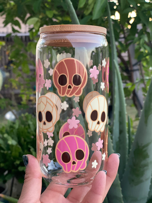 Halloween Glass Cup - Spooky Conchas