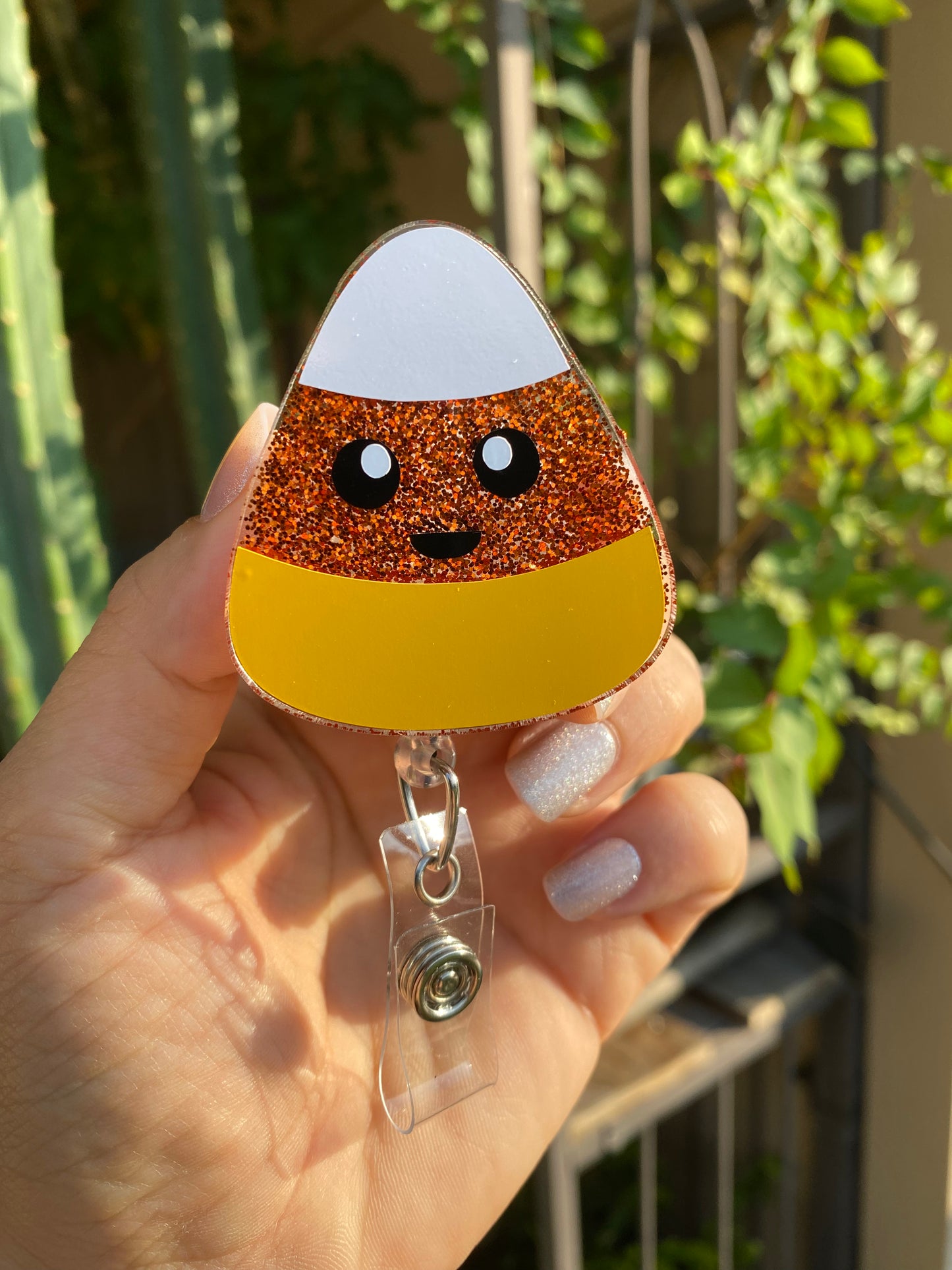 Halloween Badge Reel - Candy Corn