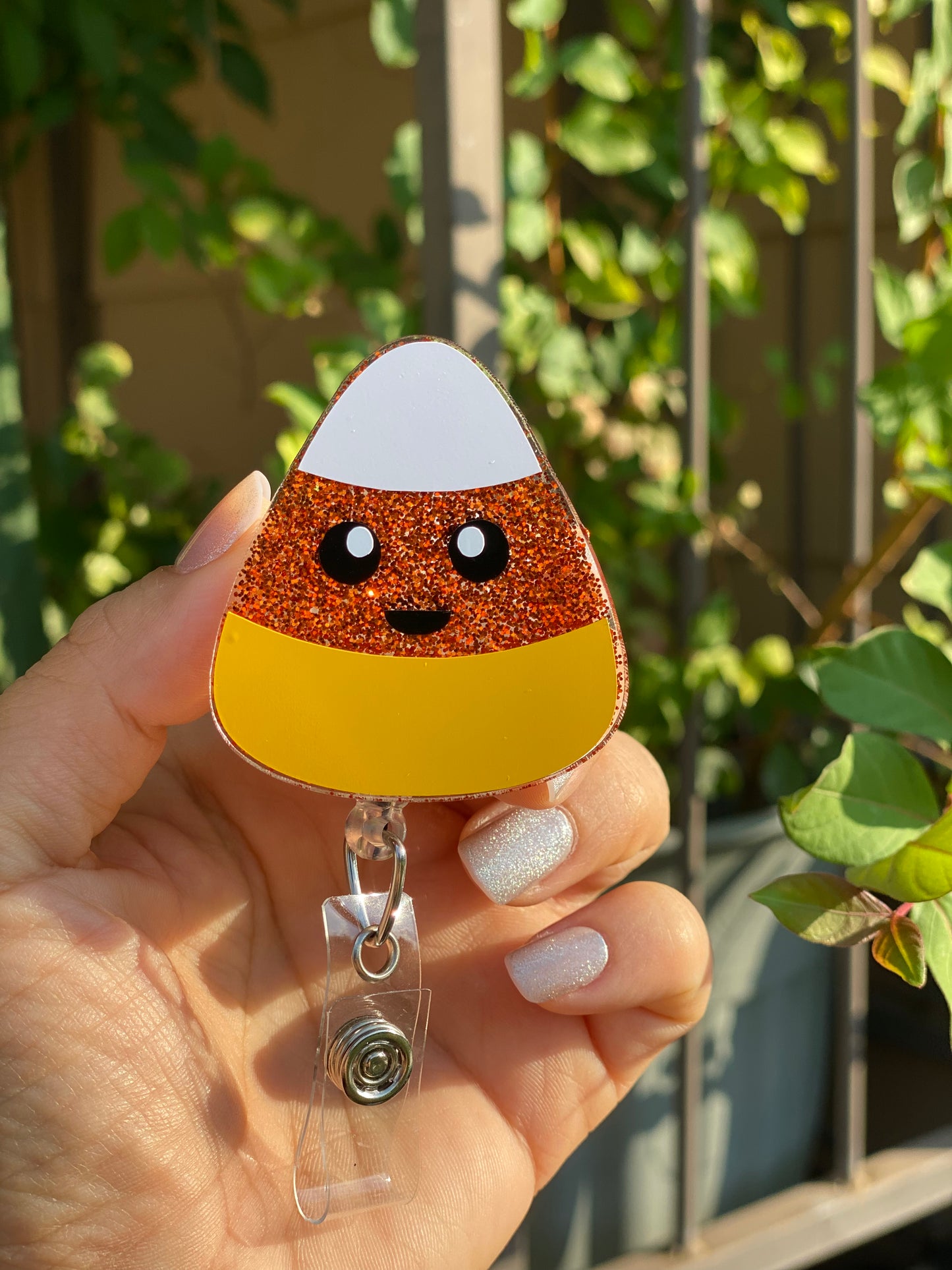 Halloween Badge Reel - Candy Corn