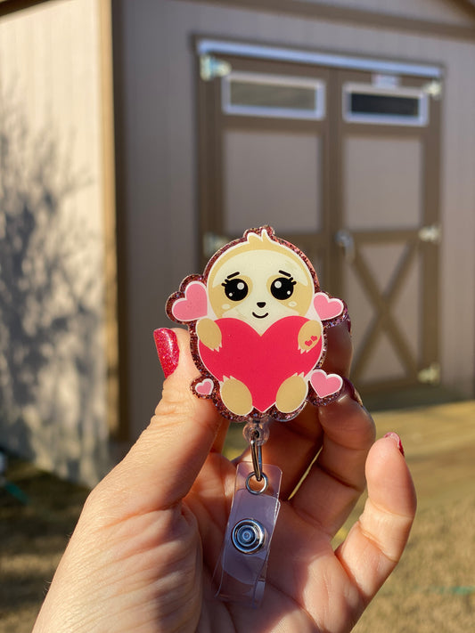 Valentines Badge Reel - Valentine 💌 Sloth 🦥