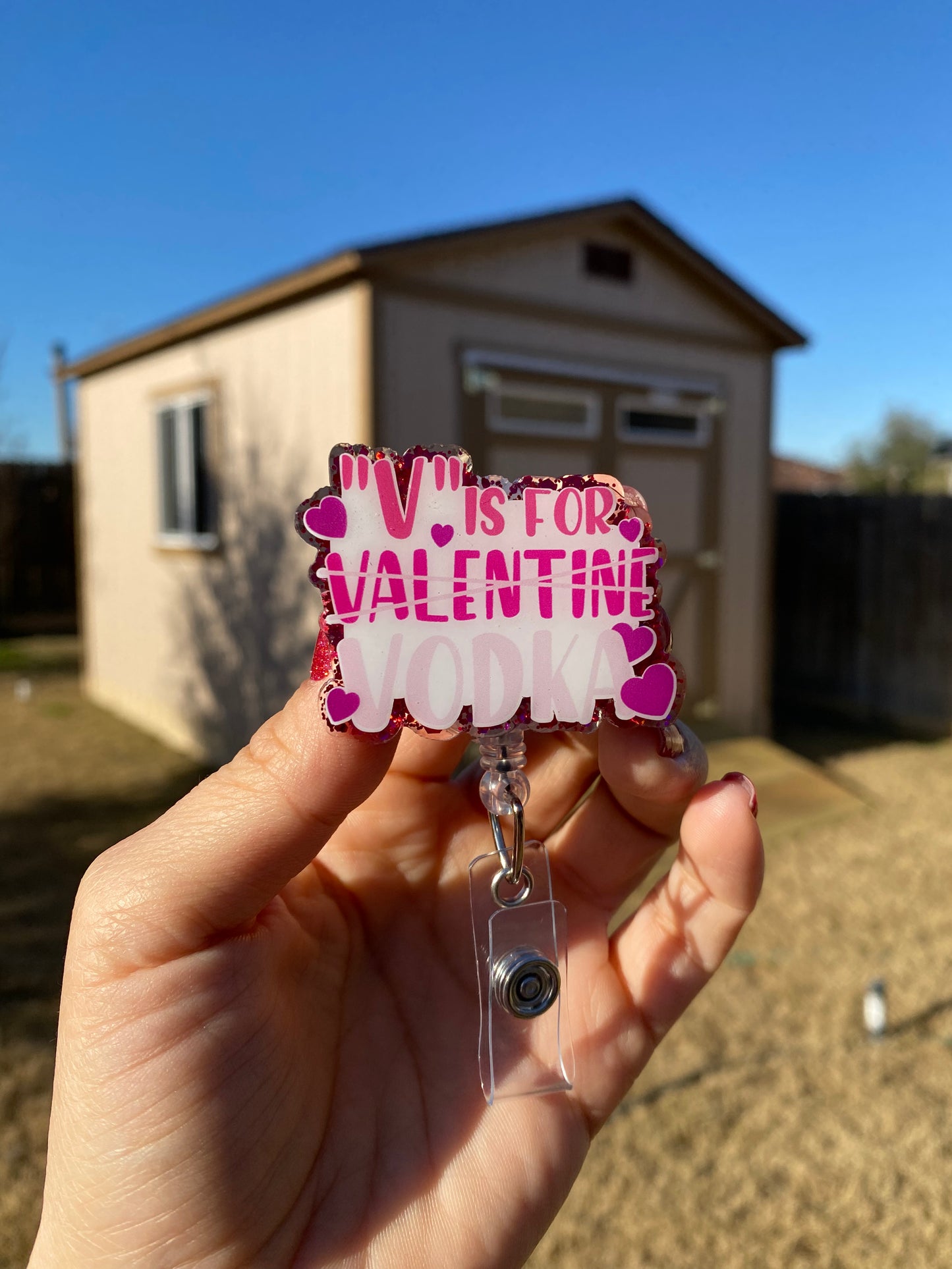 Valentines Badge Reel - “V” is for Vodka