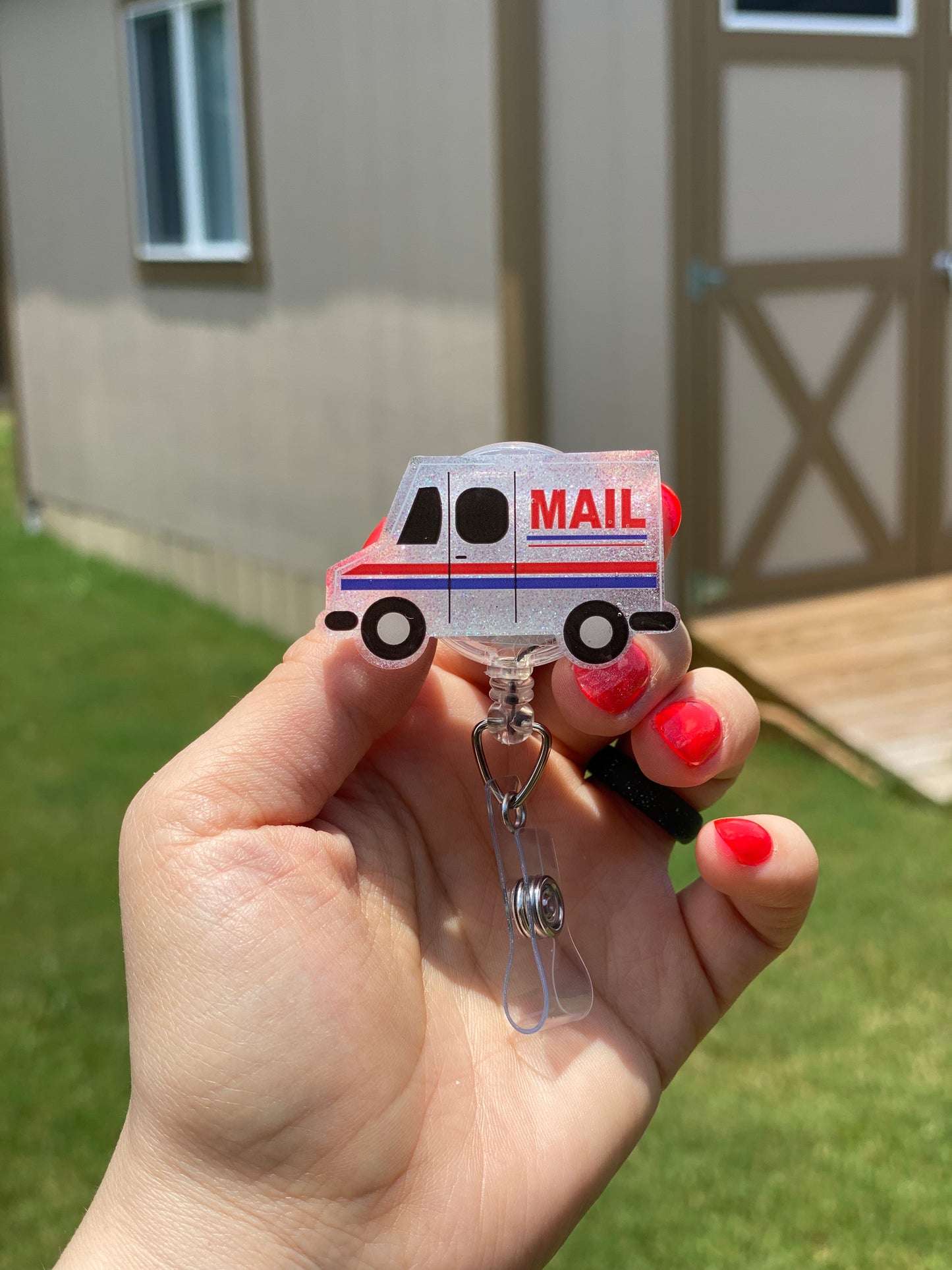 Occupation Badge Reel- Mail 📬 Truck