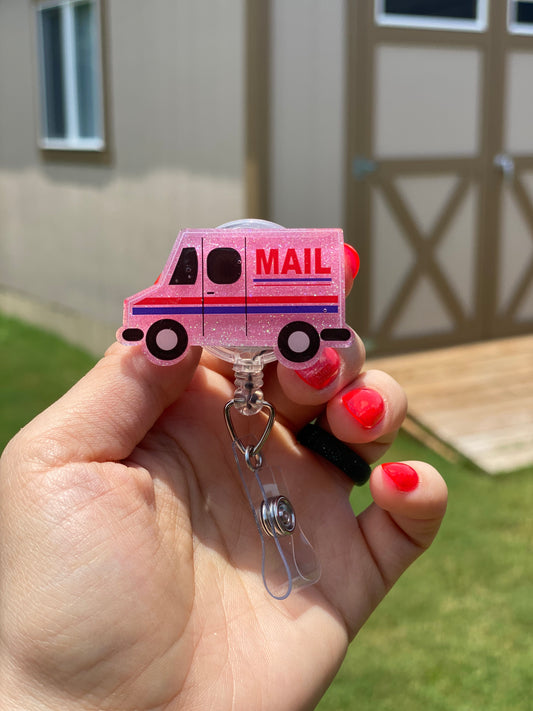 Occupation Badge Reel- Mail 📬 Truck