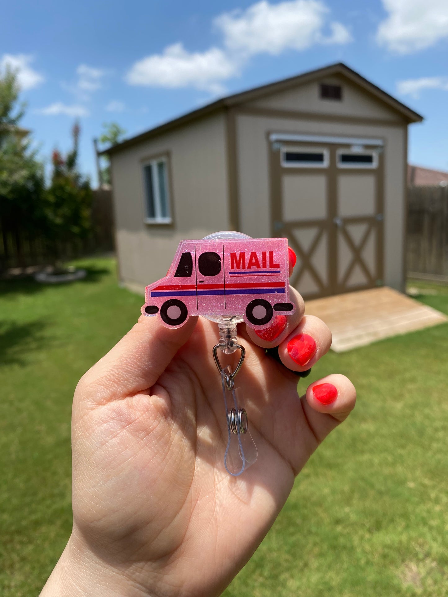 Occupation Badge Reel- Mail 📬 Truck