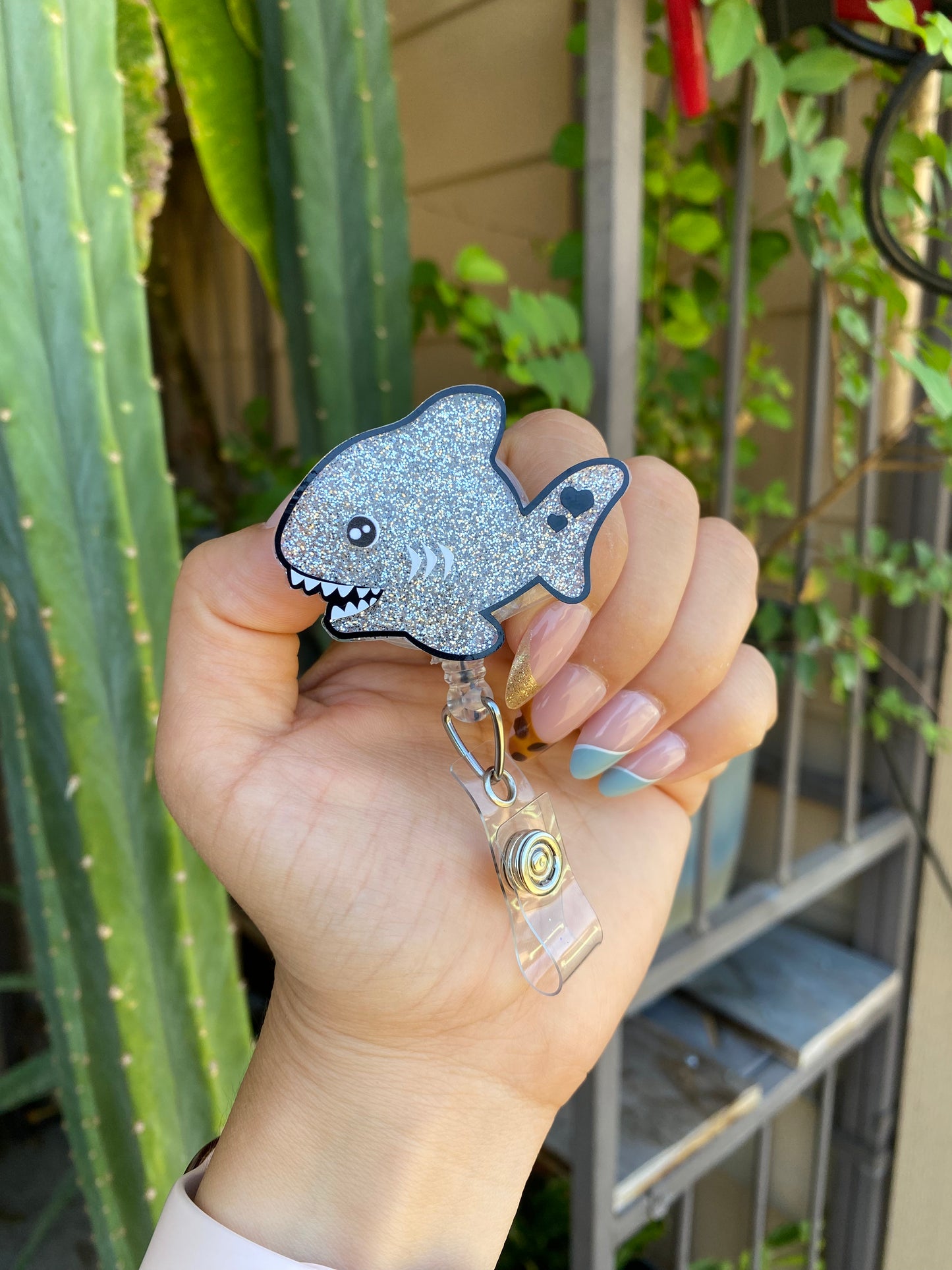 Animal Badge Reel: Baby Great White Shark 🦈