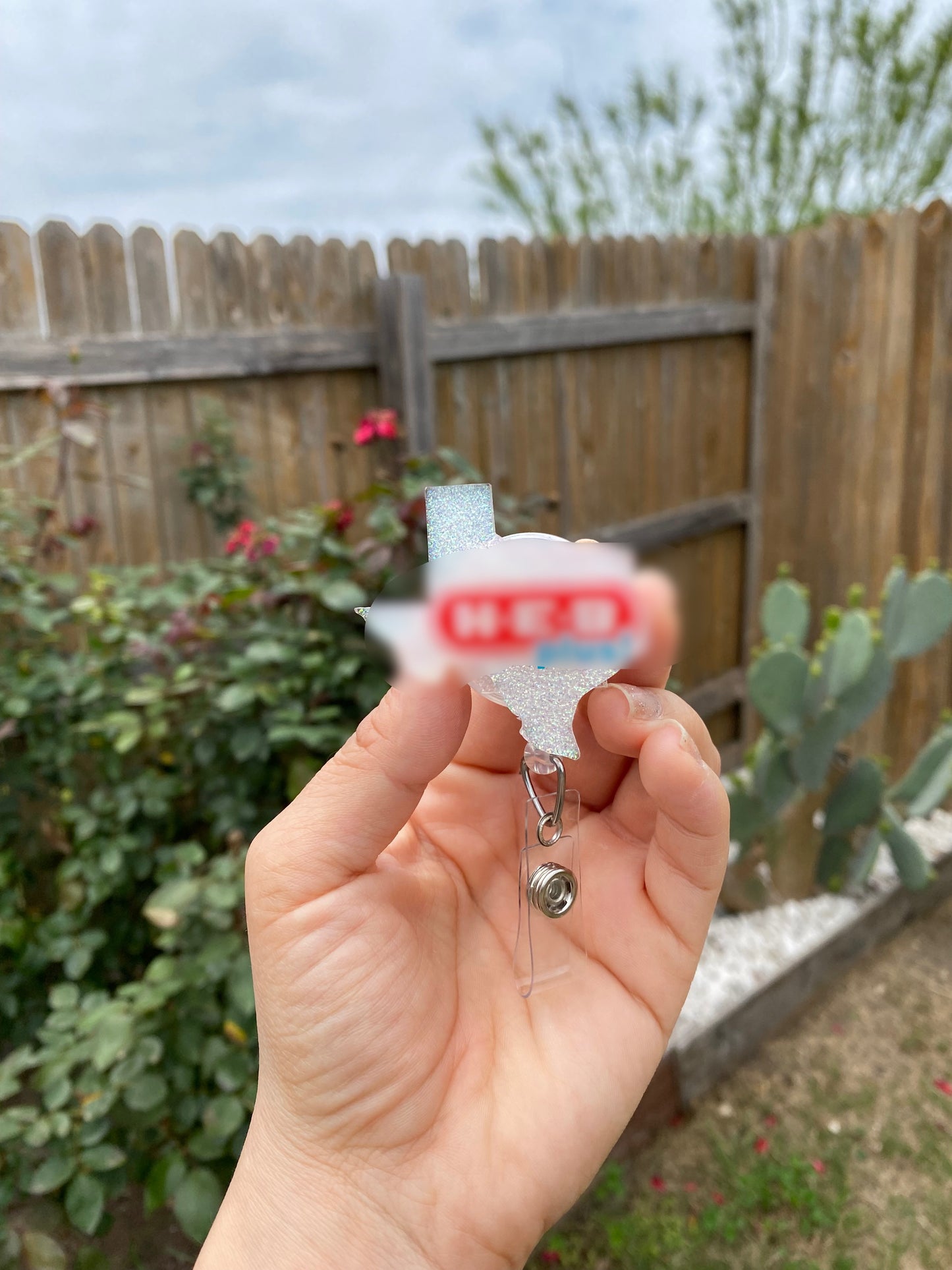 Badge Reel - Cow 🐄 Print Texas