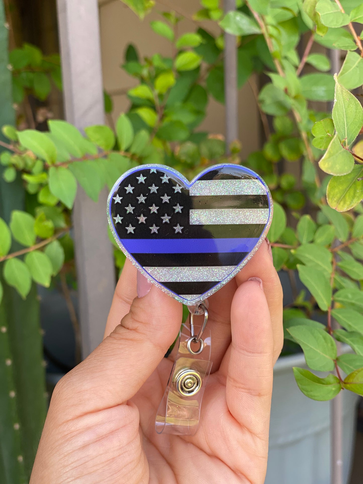 Badge Reel - Back the Blue Heart