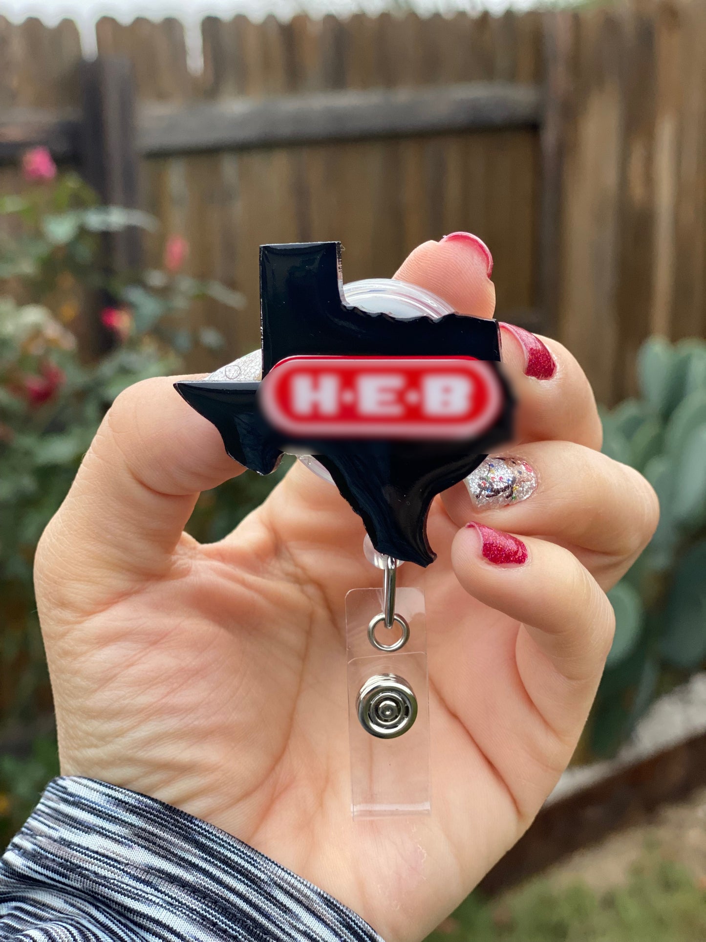 Badge Reel - Cow 🐄 Print Texas