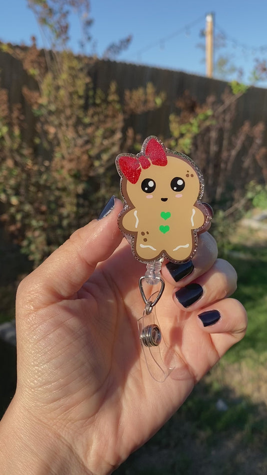 Christmas Badge Reel - Gingerbread Girl