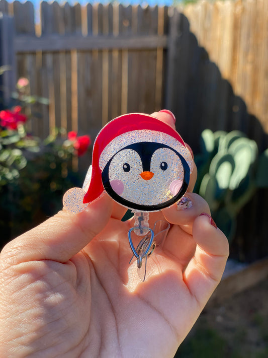 Christmas Badge Reel - Penguin 🐧