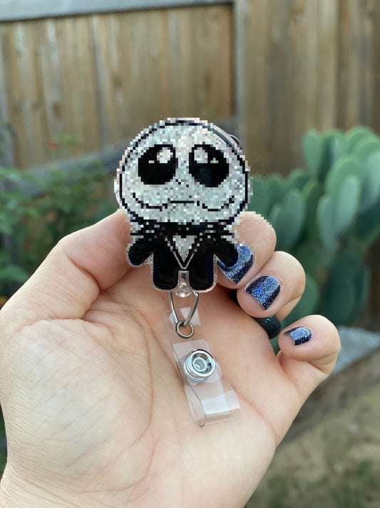 Halloween Badge Reel - Pumpkin 🎃 King 👑