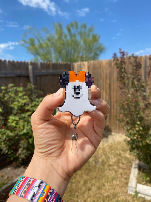 Halloween Badge Reel - Ghost Girl