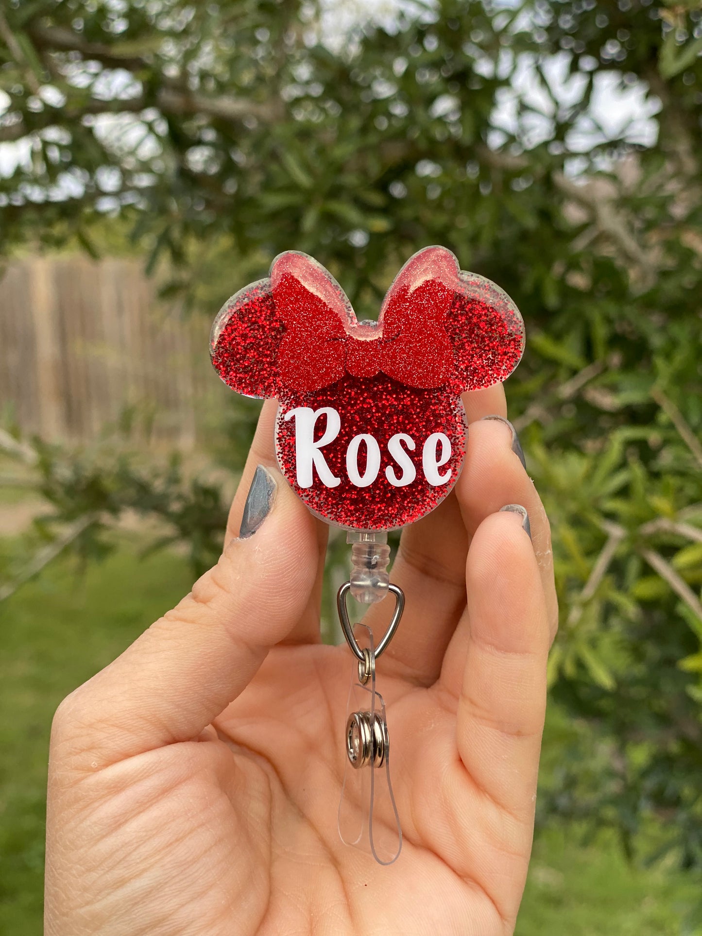Badge Reel - Girl Mouse 🐭