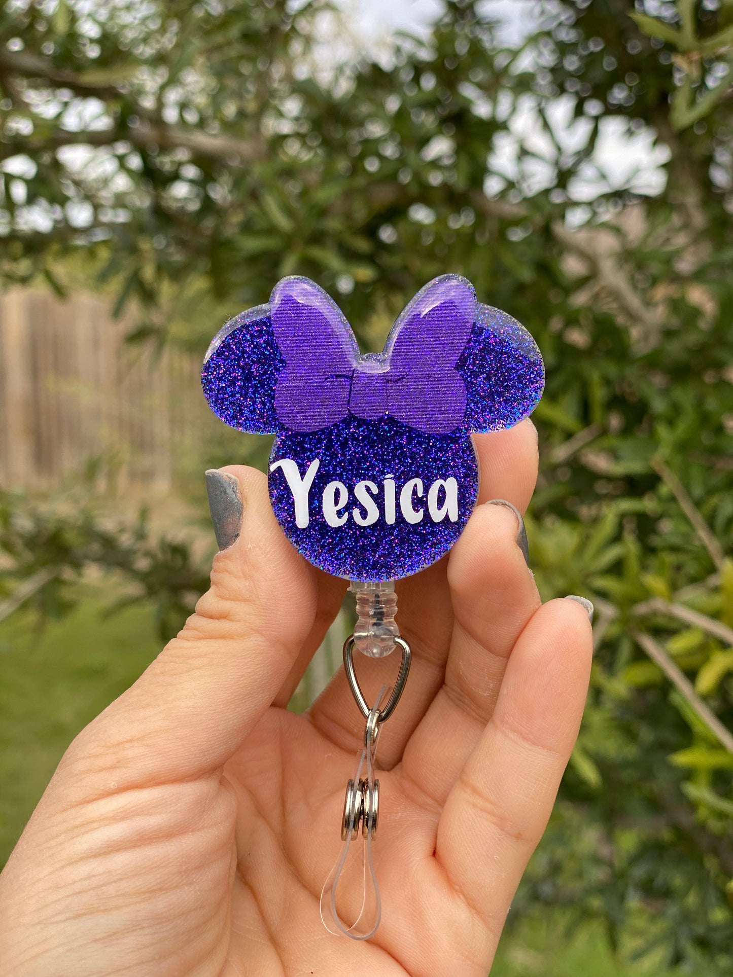 Badge Reel - Girl Mouse 🐭