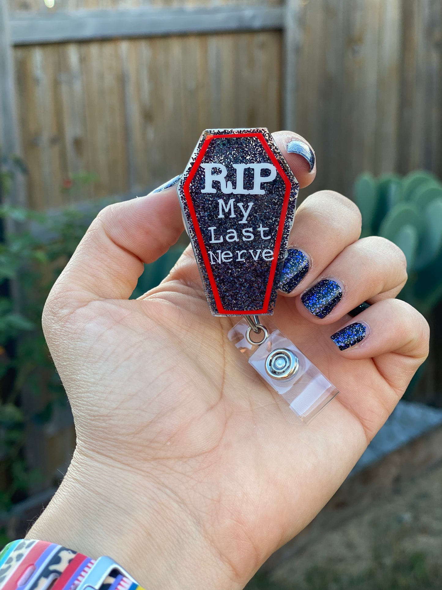 Halloween Badge Reel - Coffin ⚰️