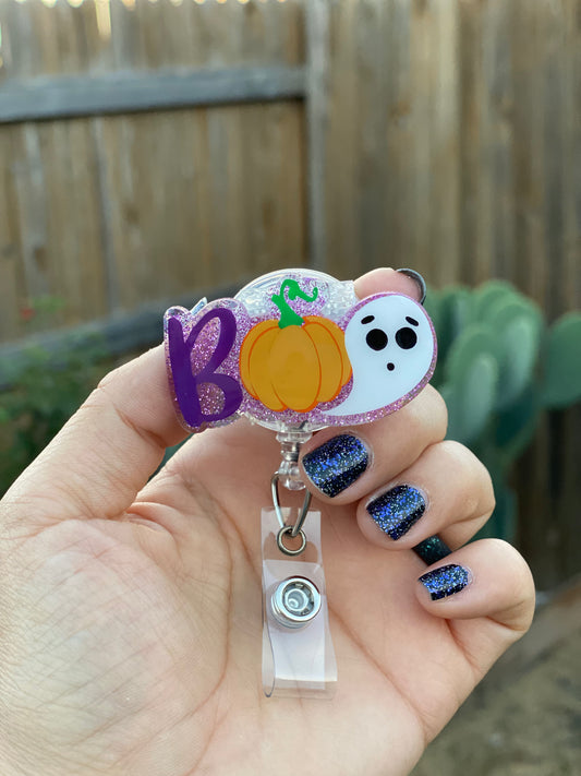 Halloween Badge Reel - Boo 👻