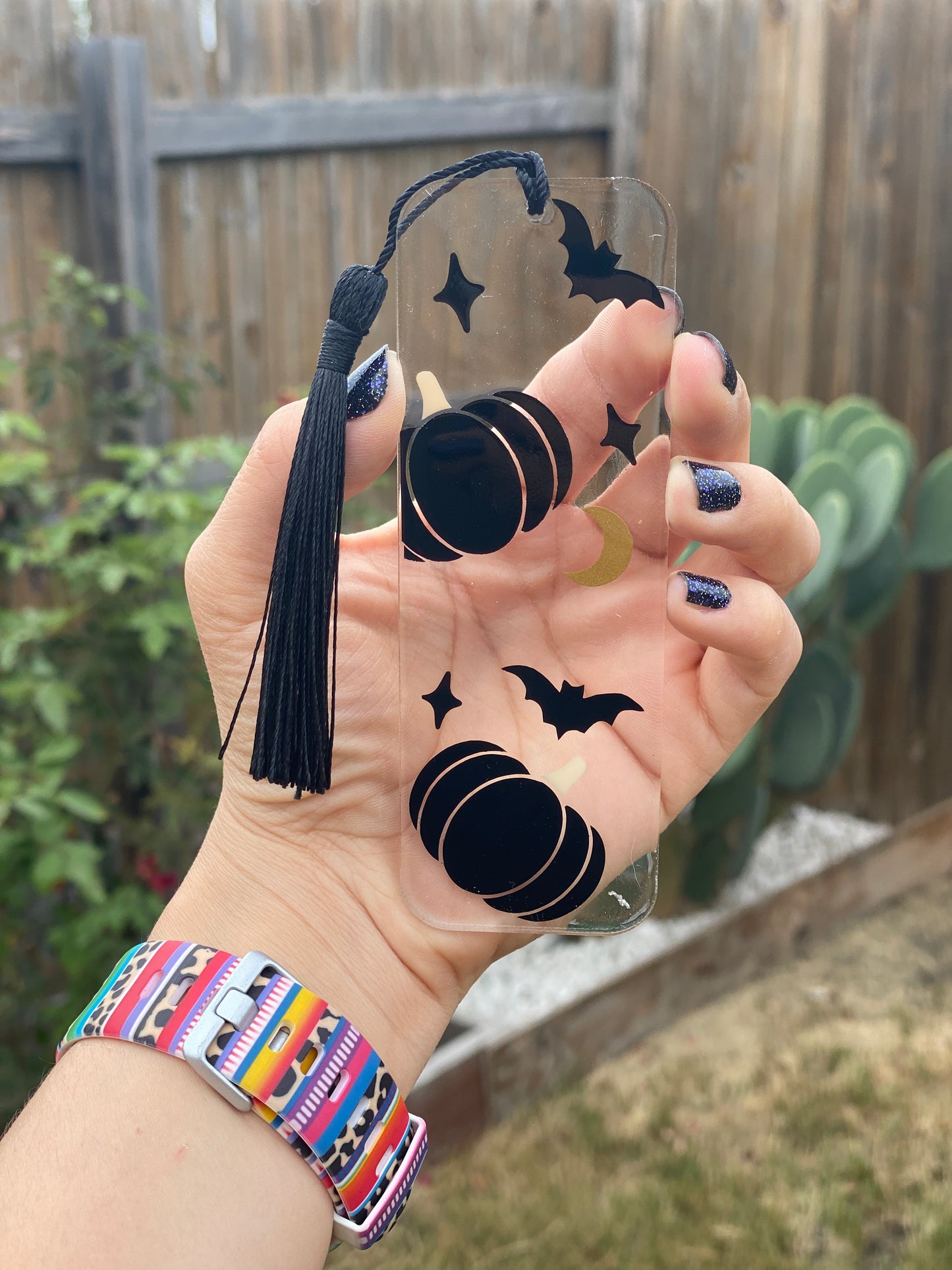 Halloween Bookmark - Pumpkin 🎃 & Bats 🦇