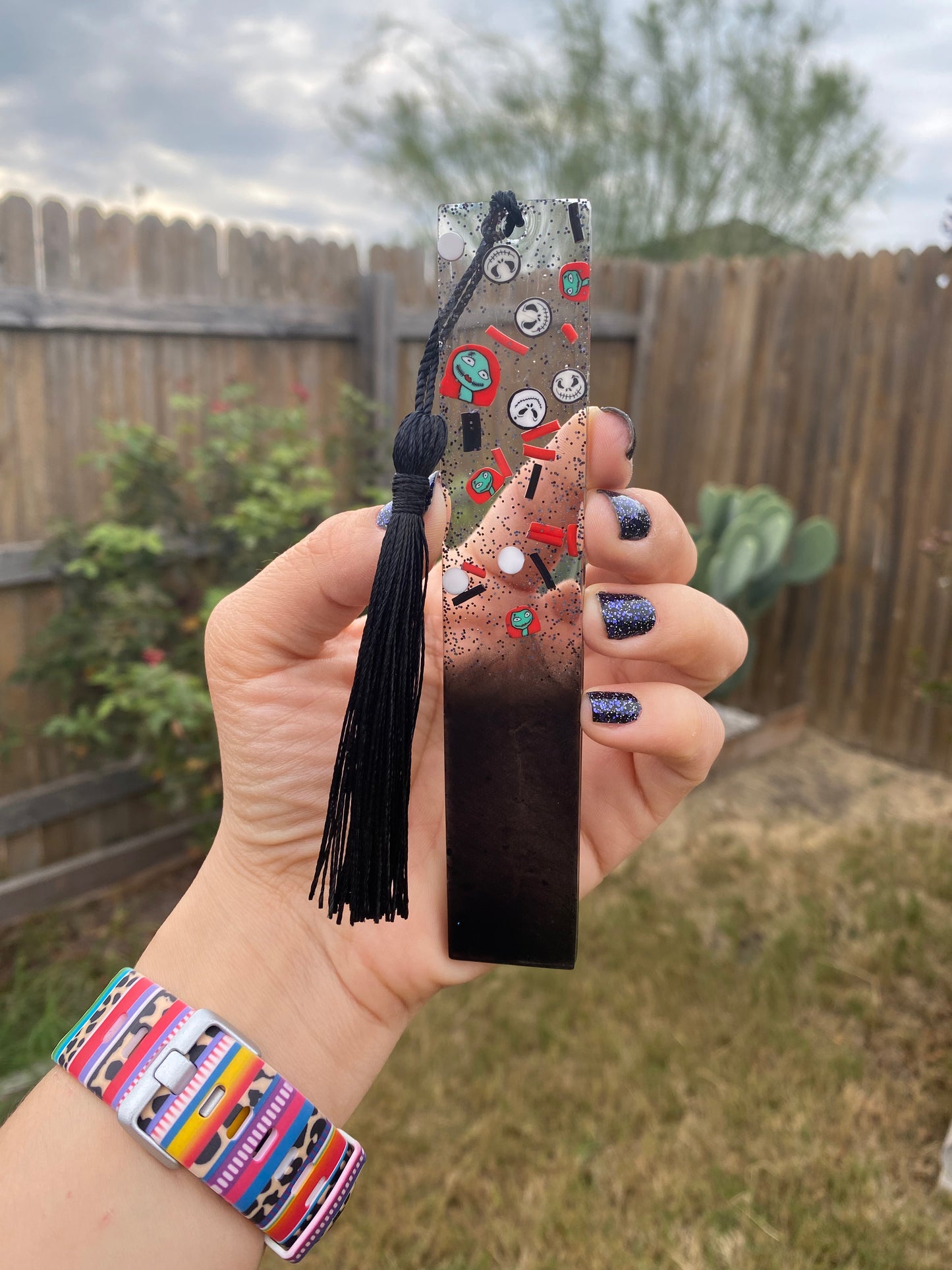 Halloween Bookmark - J 🎃 & S 🧵🪡