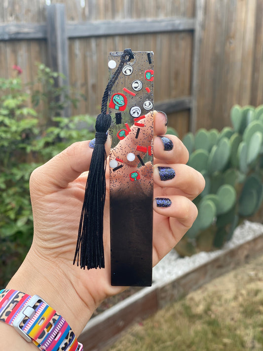 Halloween Bookmark - J 🎃 & S 🧵🪡