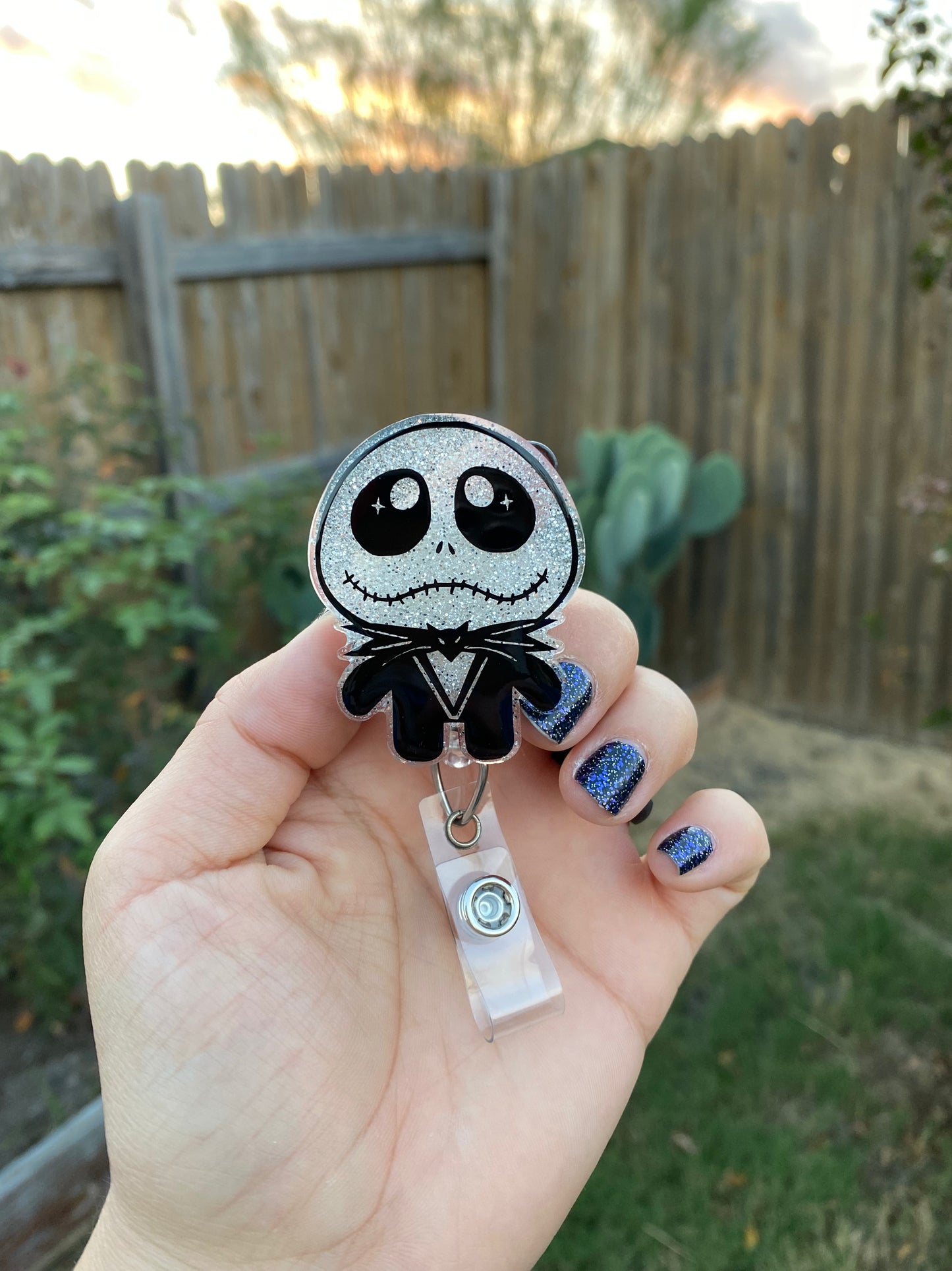 Halloween Badge Reel - Pumpkin 🎃 King 👑