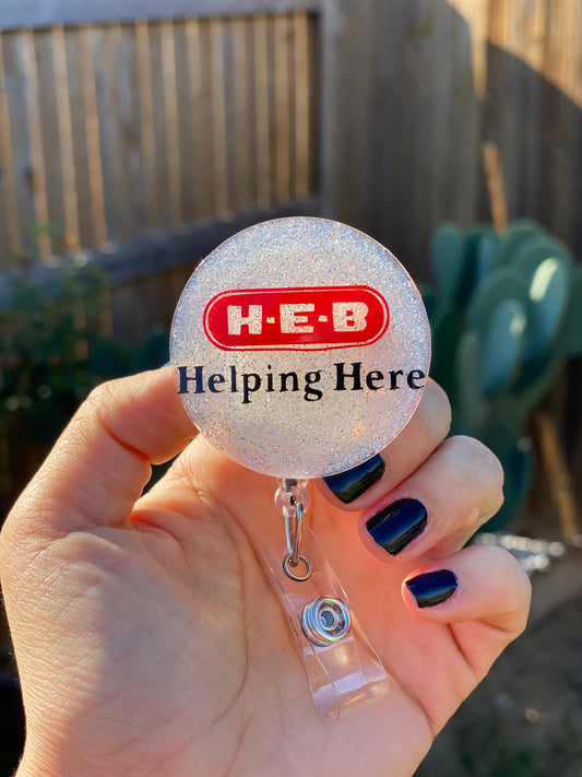 Badge Reel - HEB Helping Here