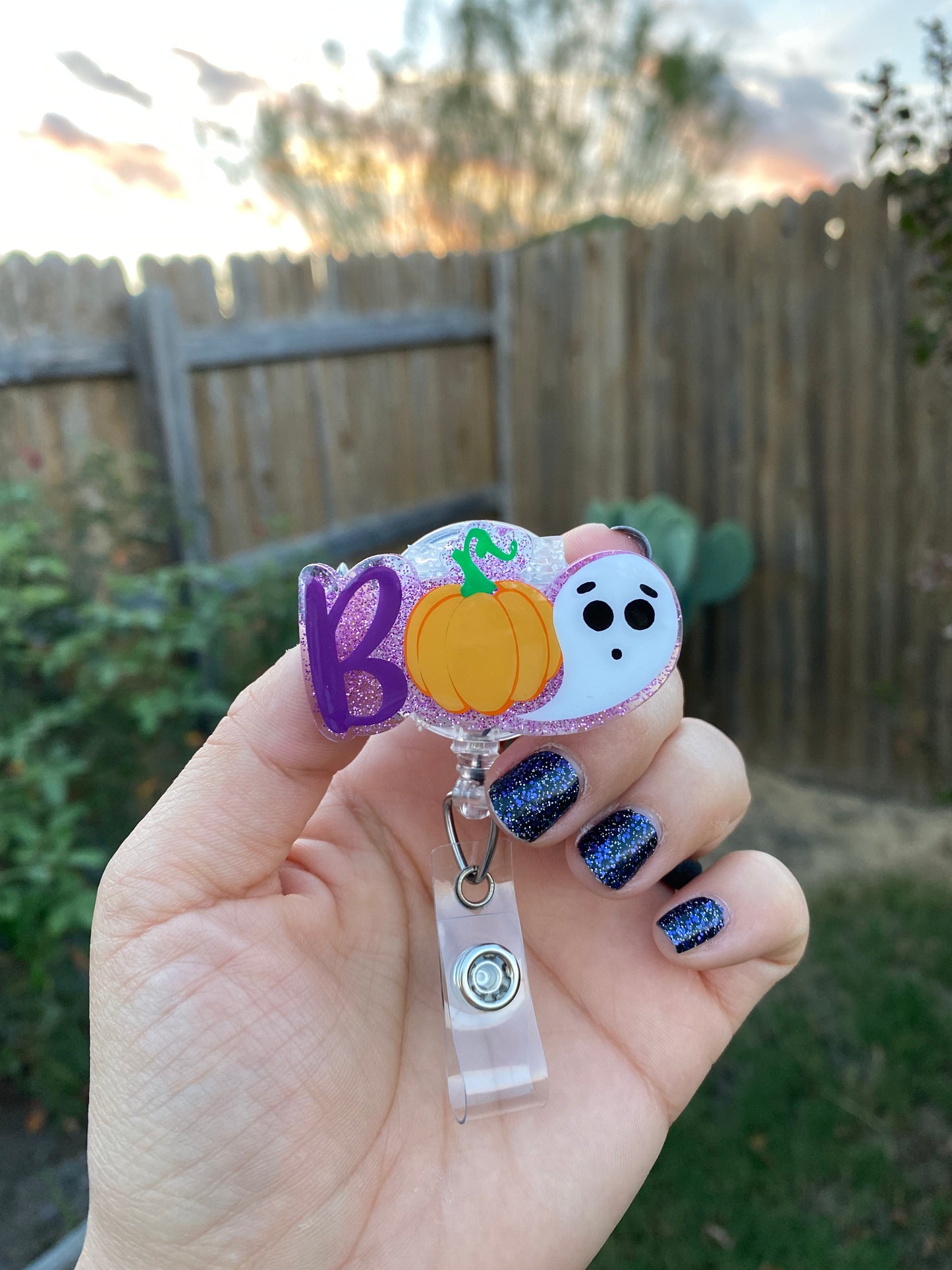 Halloween Badge Reel - Boo 👻
