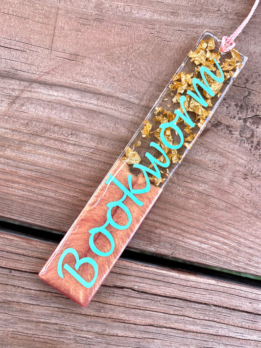 Bookmark - Coral “Bookworm”